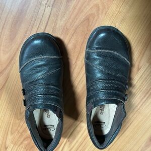 Clarks Dark Brown Leather Loafers